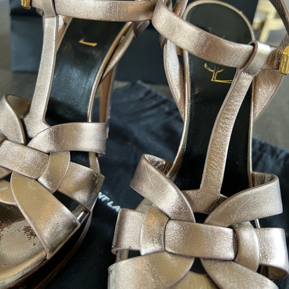 Saint Laurent Tribute Platform Sandals - Picture 11 of 17
